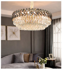 Sarin Chevron Crystal Chandelier