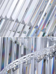 Mensae Spiral Crystal Column Chandelier