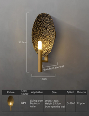 Sabik Textured Oval Wall Lamp