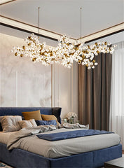 Taygeta Frosted Grape Chandelier