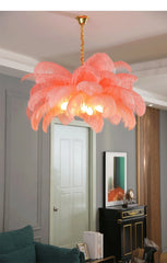 Aludra Layered Feather Chandelier