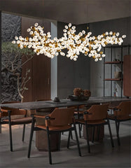 Taygeta Frosted Grape Chandelier