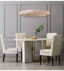 Alnair Double Crystal Ring Chandelier