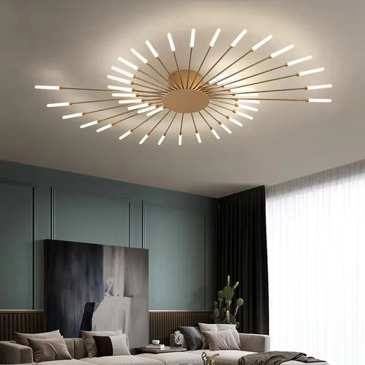 Brachium Starburst Rod Ceiling Light