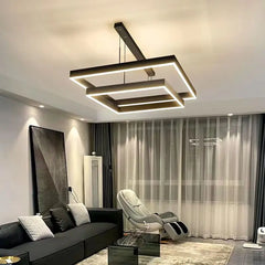 Schedar Layered Square Chandelier