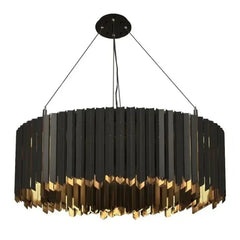 Mensae Ribbed Metal Chandelier