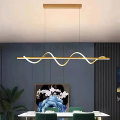 Albaldah Wave Bar Pendant Lamp