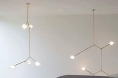 Hamal Angular Globe Branch Chandelier