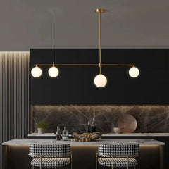 Hamal Linear Drop Globe Pendant Lamp