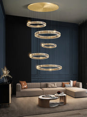 Alnair Tiered Crystal Ring Chandelier