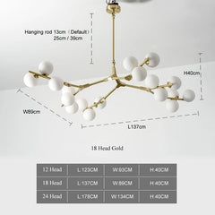 Hamal Canopy Globe Chandelier