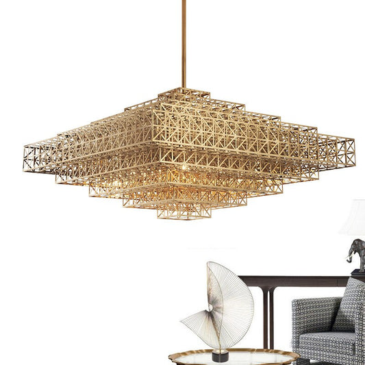 Unukalhai Tiered Bead Pyramid Chandelier
