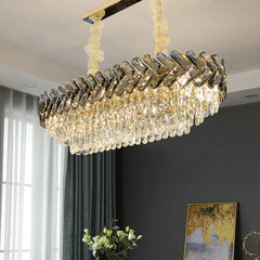 Sarin Chevron Crystal Chandelier