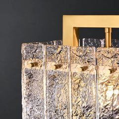 Ain Framed Textured Glass Chandelier