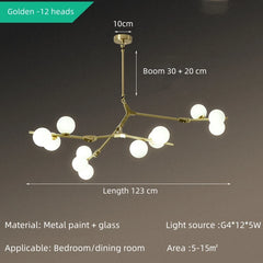 Hamal Canopy Globe Chandelier