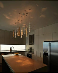 Castula Tube Cascade Chandelier
