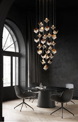 Acamar Glass Cube Chandelier