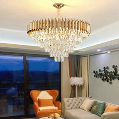 Mensae Spiked Tube Crystal Chandelier