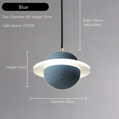 Caph Saturn Cement Pendant Lamp