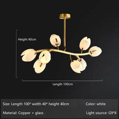 Merope Tulip Bloom Chandelier