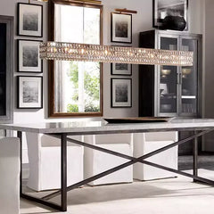 Alnair Rectangular Crystal Chandelier