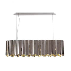 Mensae Ribbed Metal Chandelier