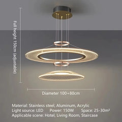 Alcyone Mesh Ring Chandelier