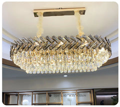 Sarin Chevron Crystal Chandelier