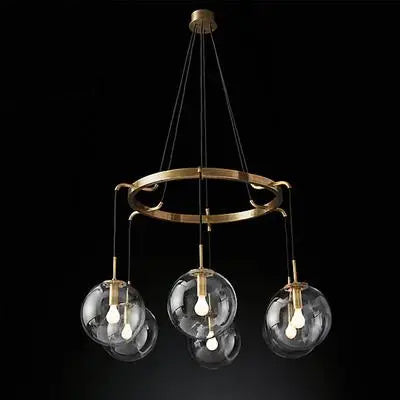 Sirius Suspended Glass Globe Pendant Lamp