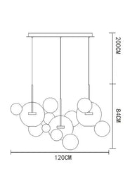 Centaurus Magic  Ball Chandelier