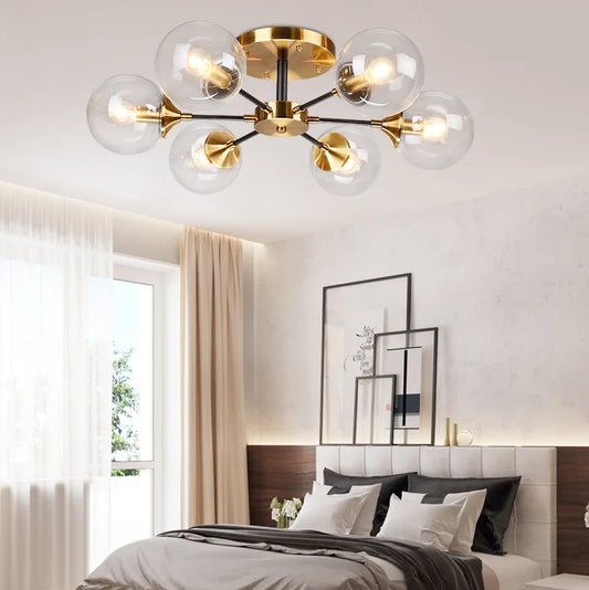 Mahasim Glass Globe Ceiling Light