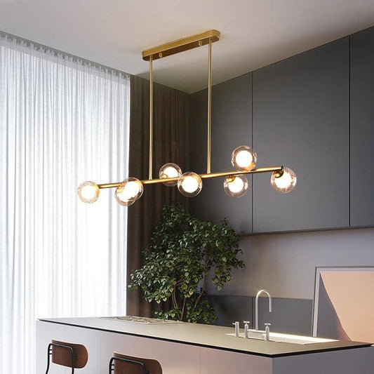 Clear Glass LED Chandelier
