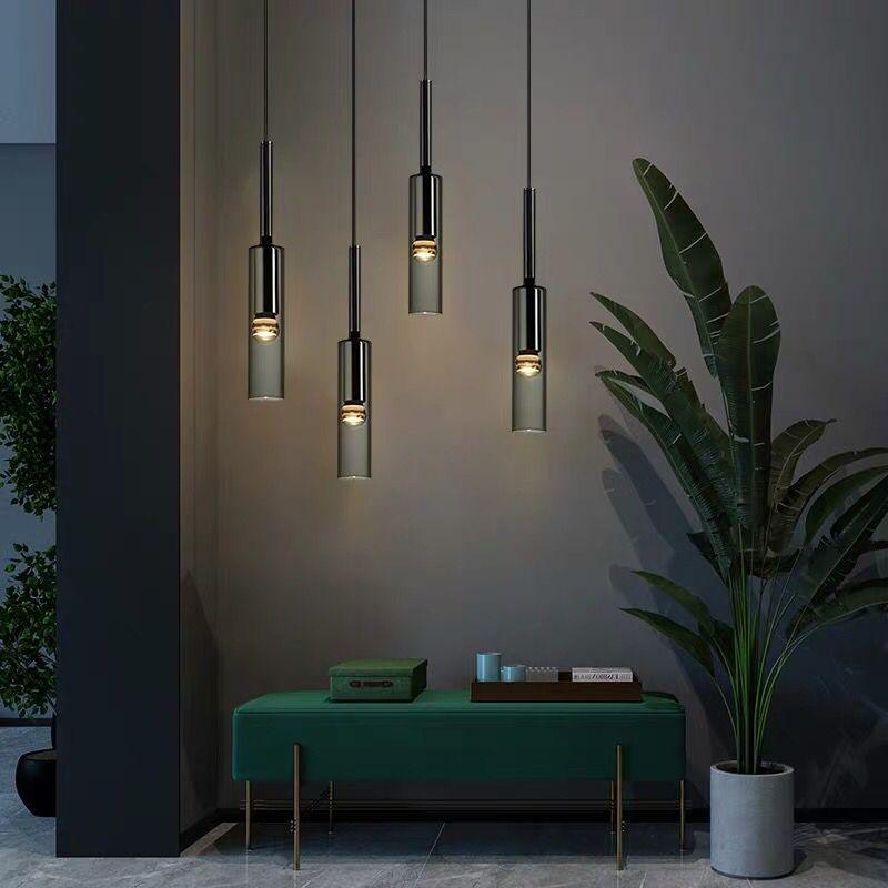 Copper Gray Bar Pendant Lights