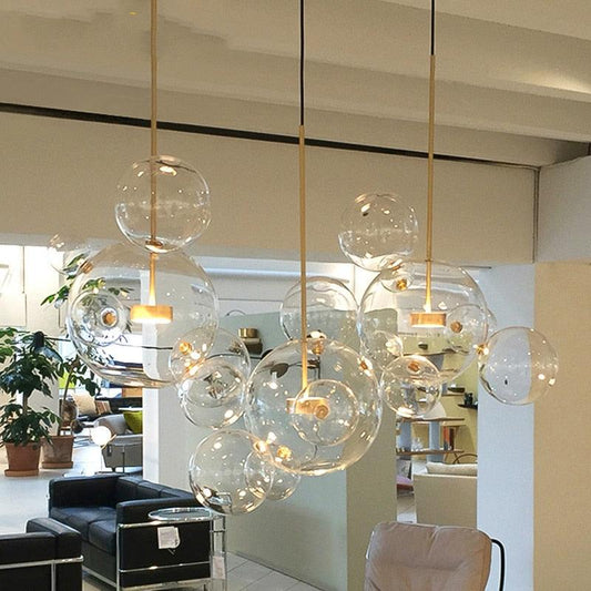  Magic Bean Glass Ball Chandelier