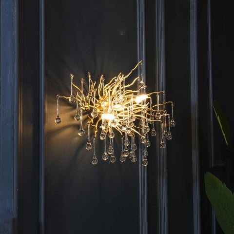 Crystal Water Droplets Wall Lamps 