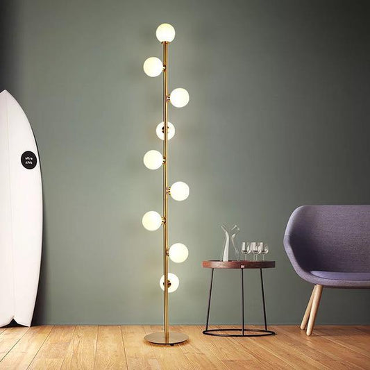 Glass Ball Standing Lamp
