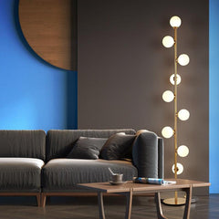 Glass Ball Standing Lamp