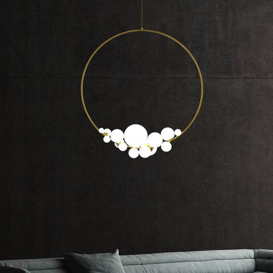 Golden Ring Cloud Lamps