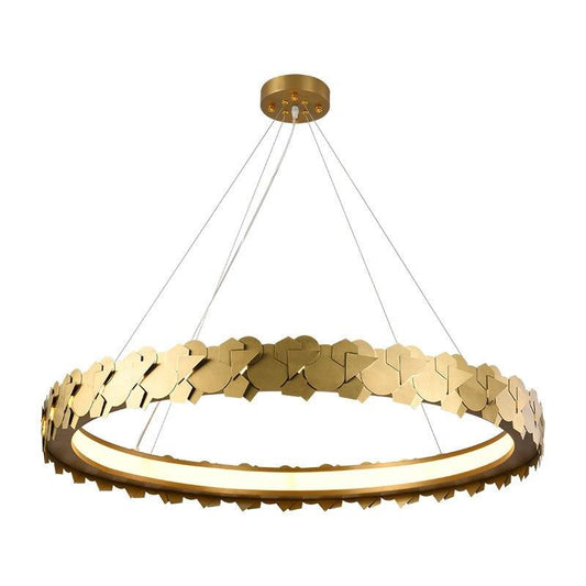 Gold Ring Chandelier