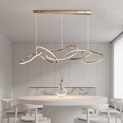 Stainless Steel Geometric Chandelier