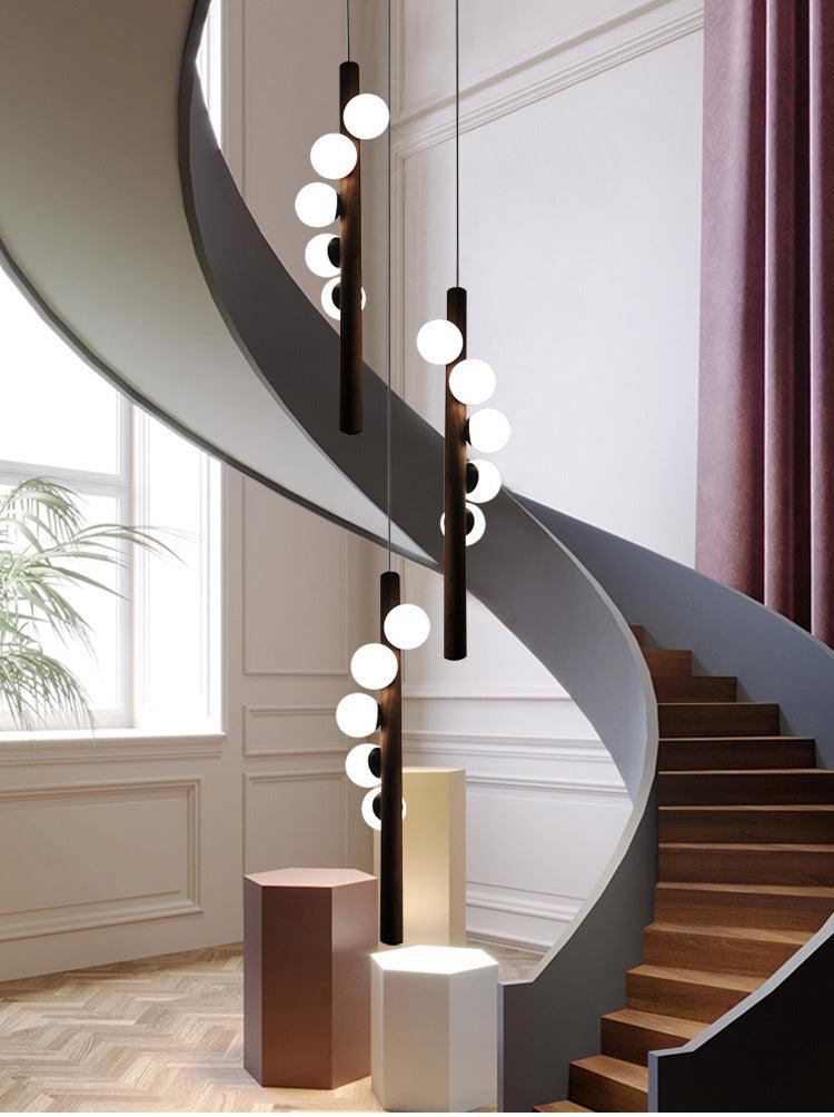 LED Stairs Sphere Pendant Lamps 