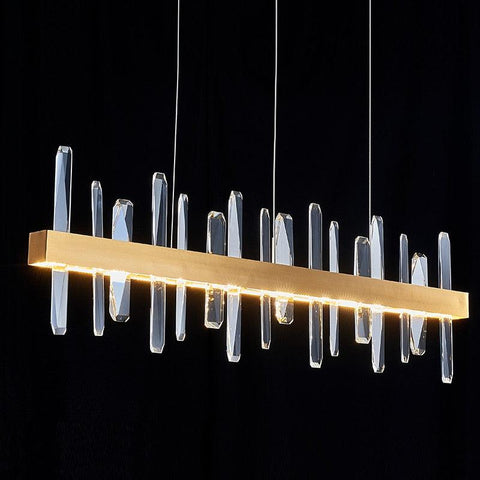 Linear Crystal Pendant Lamps 