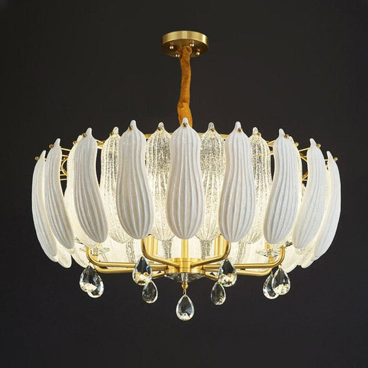 Lotus Copper Chandelier
