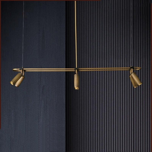 Luxury Brass LED Retro Chandelier - Galastellar