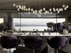 Modern Crystal Ball Stairs Chandelier - Galastellar