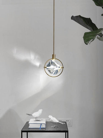 Modern LED Simple Crystal Pendant Lamp - Galastellar