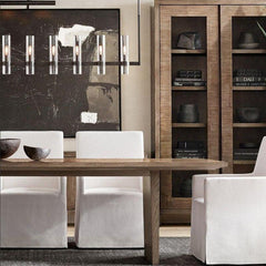 Modern Luxury LED Brass Bar Chandelier - Galastellar