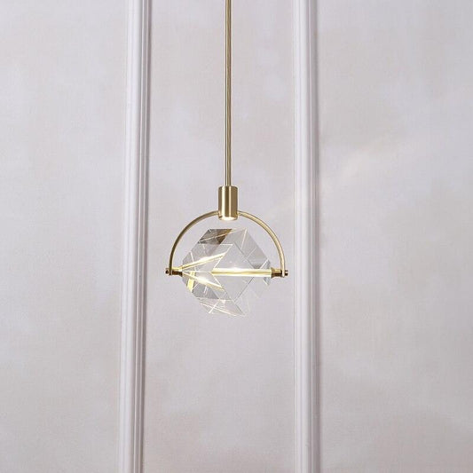 Modern Minimalist Crystal Pendant Lamp - Galastellar