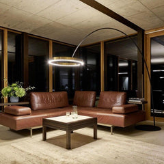 Modern Minimalist Round LED Floor Lamp - Galastellar