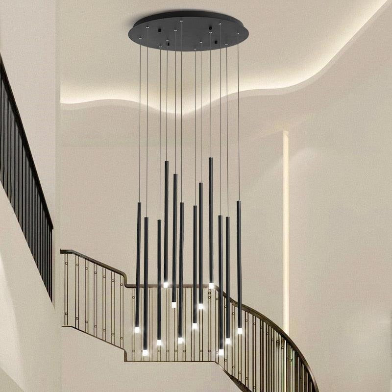 Modern Minimalist Stair Chandelier - Galastellar